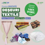 Colectare gratuită a deșeurilor textile în Timișoara și județul Timiș. Unde și când pot fi predate hainele vechi până la finalul anului 2026